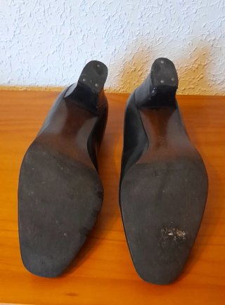 Zapatos Salón Paco Herrero Piel Negros