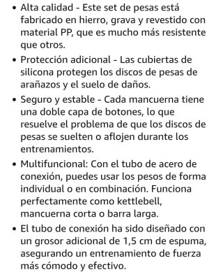 Juego Mancuernas Ajustables 40 kg