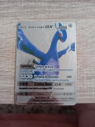 Carta Pokémon Sombra Lugia GX Metálica