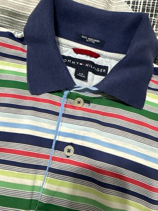 Camisa Polo Tommy Hilfiger Rayas Multicolor