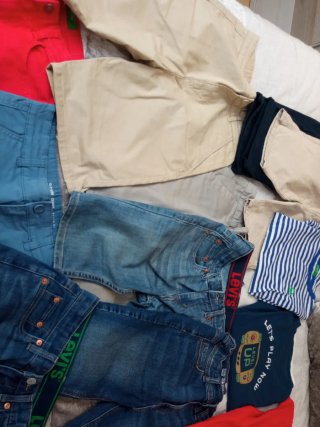 Pantalones niño 10 años. 10 unidad.regalo camiseta