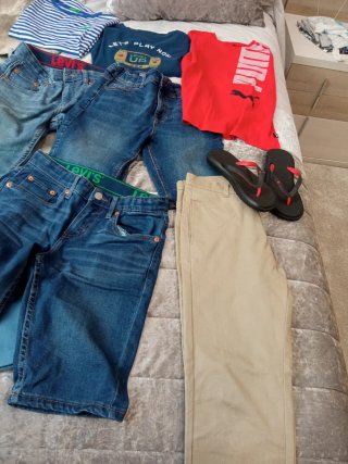 Pantalones niño 10 años. 10 unidad.regalo camiseta