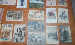 Lote Postales Antiguas Militares