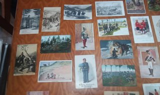 Lote Postales Antiguas Militares