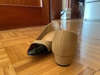 Bailarinas Marypaz Beige y Negro Talla 40