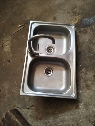 Fregadero doble acero inoxidable
