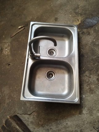 Fregadero doble acero inoxidable