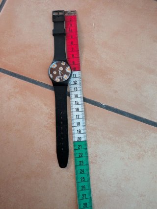 Reloj Panapop Flores Negro Multicolor