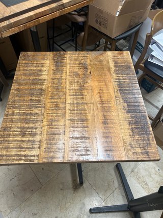 Mesa plegable madera y metal