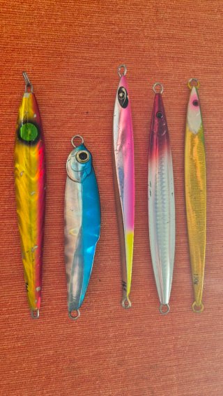 5 Jigs Pesca 130-200gr