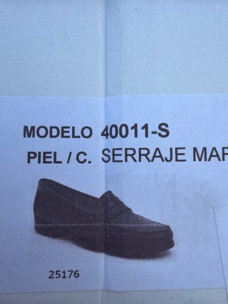 Mocasines serraje marino talla 29 niño