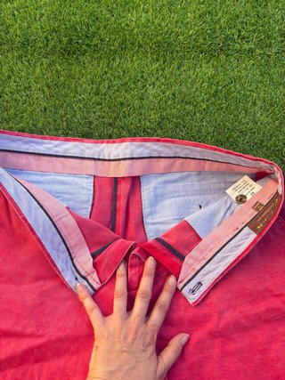 Bermuda El Ganso Chino Roja Talla 42