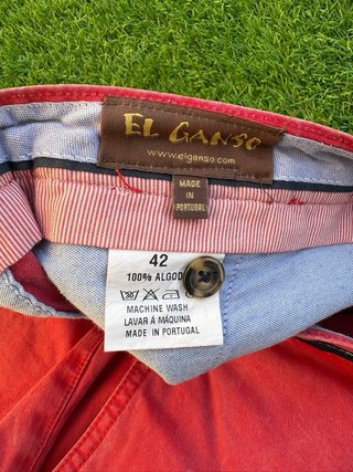 Bermuda El Ganso Chino Roja Talla 42