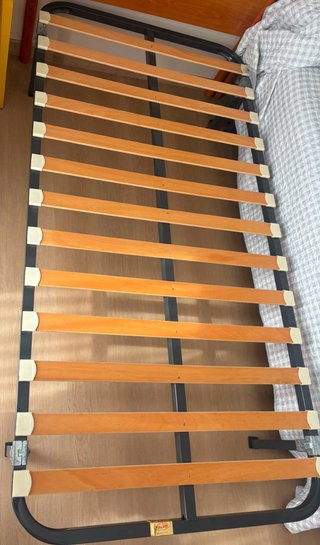Juego de 2 camas gemelas madera y metal