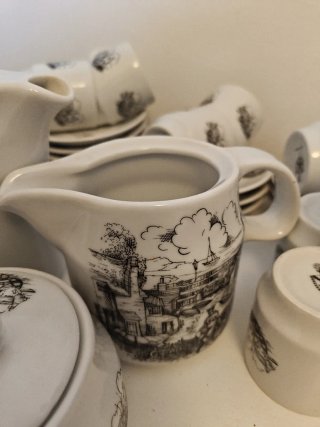 Juego de café porcelana Vico Arnedo