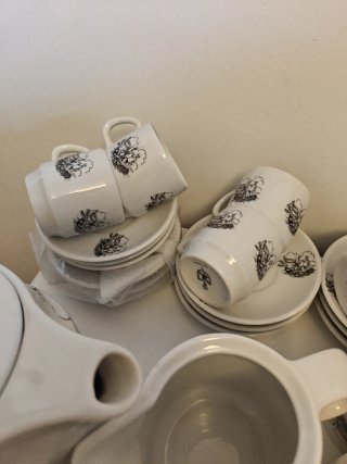 Juego de café porcelana Vico Arnedo