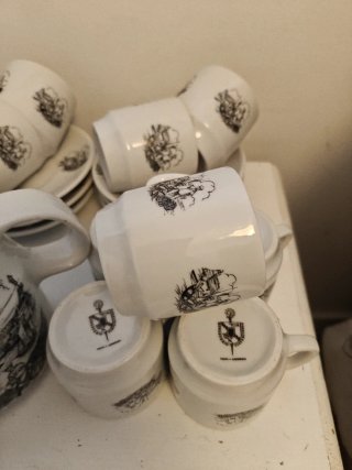 Juego de café porcelana Vico Arnedo