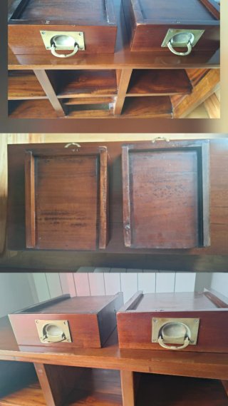 Aparador Teca con Puertas Correderas