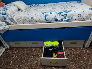 Cama nido infantil con escritorio Negociable