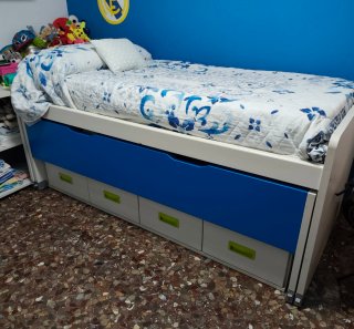 Cama nido infantil con escritorio Negociable