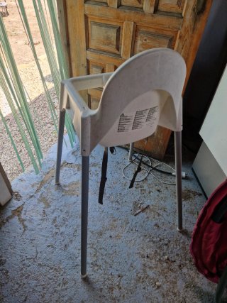 Trona bebé blanca
