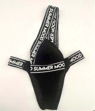 Bikini deportivo negro 'Summer Mood' Talla S
