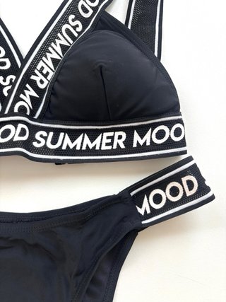 Bikini deportivo negro 'Summer Mood' Talla S