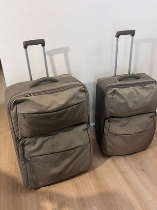 2x1 Maletas Mandarina Duck Beige/Gris