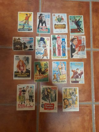 Lote programas mano cine antiguo