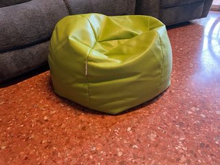 Puf Softcurve Piel Sintética Verde