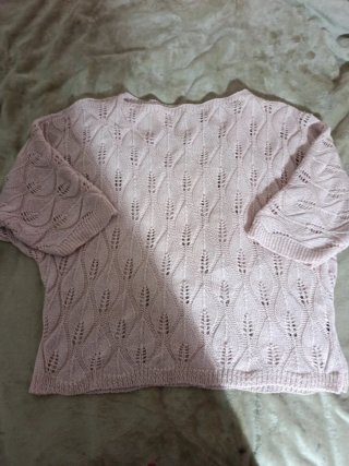 Jersey de punto rosa mujer talla única