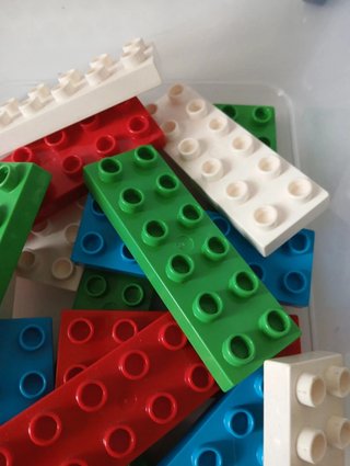 10 mattoncini LEGO lunghi piatti 2x6