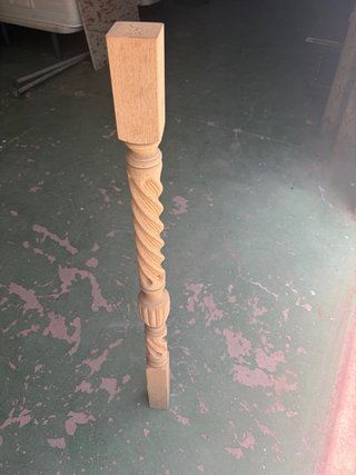 Balaustre de madera torneado