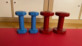 Mancuernas Decathlon 3kg y 1.5kg
