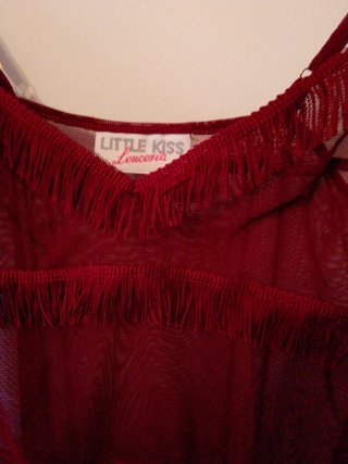 Vestido corto Little Kiss con flecos