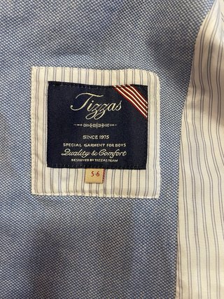 Americana Tizzas Niño Talla 5-6 años Boda/Comunión
