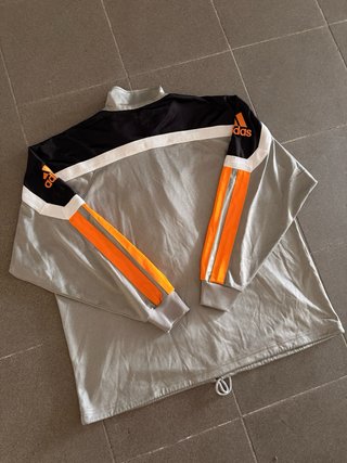Chaqueta Adidas Vintage Gris Naranja