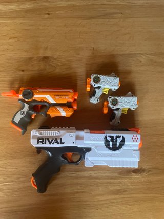 Pack 3 Pistolas Nerf Rival y Elite