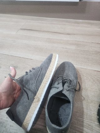Alpargatas hombre gris esparto