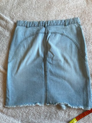 Falda vaquera corta Caramelo azul vintage