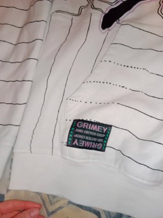 Sudadera GRIMEY blanca con estampado