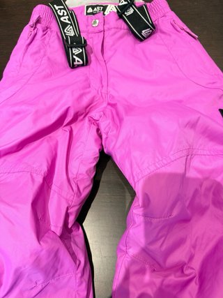 Pantalones de esquí rosas 122/128 cm