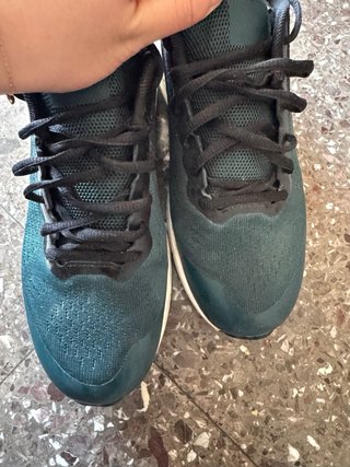 Zapatillas deportivas hombre negro y verde