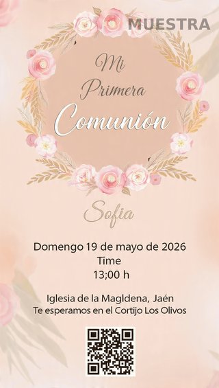 Invitaciones boda/comunión/cumples/carteles+ QR