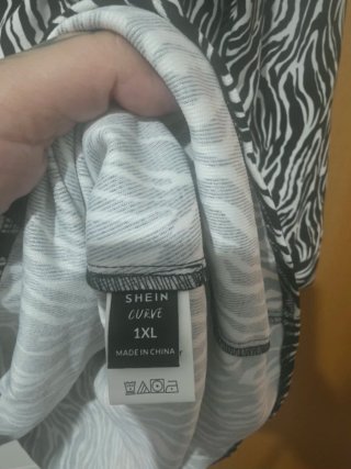 Vestido estampado cebra talla XXXL