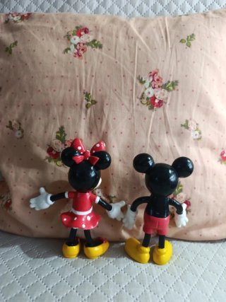 Muñecos Mickey y Minnie Mouse PVC