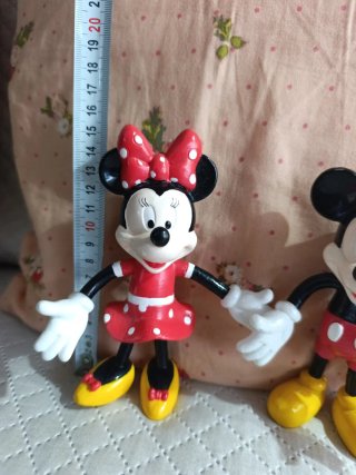 Muñecos Mickey y Minnie Mouse PVC