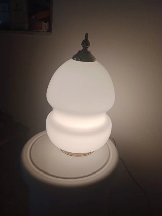 Lampada vintage vetro e metallo