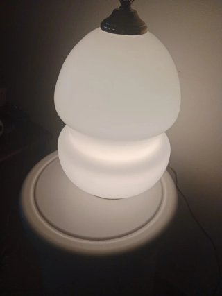 Lampada vintage vetro e metallo