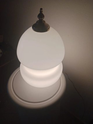 Lampada vintage vetro e metallo